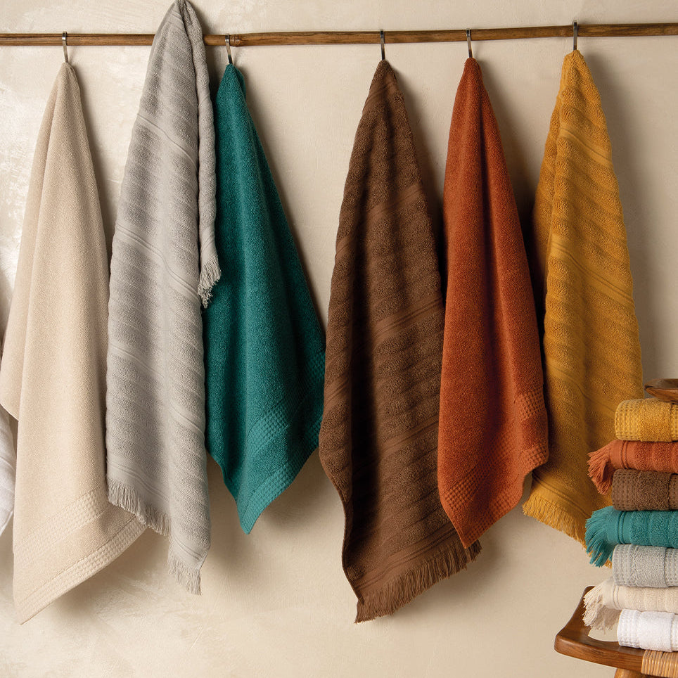 Frotē dvieļi NATURAL, 100% organiskā kokvilna, 500g/kvm, dažādas krāsas, interjerā