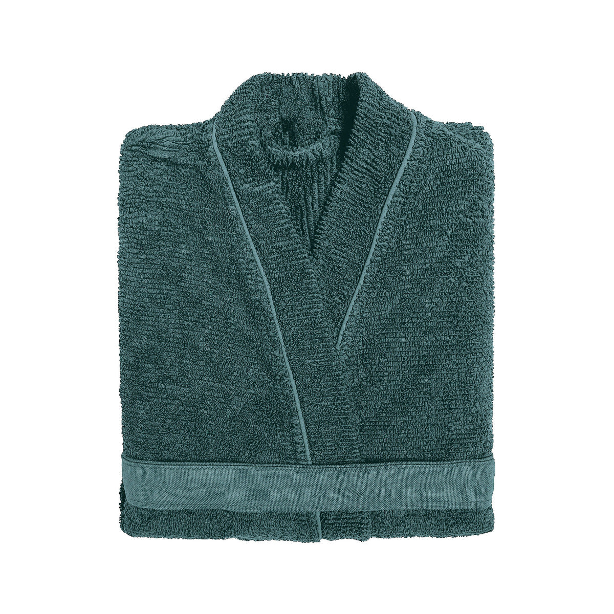 frotē halāts RIBBON, 100% kokvilna, 400g/kvm, deep baltic, zaļi zils