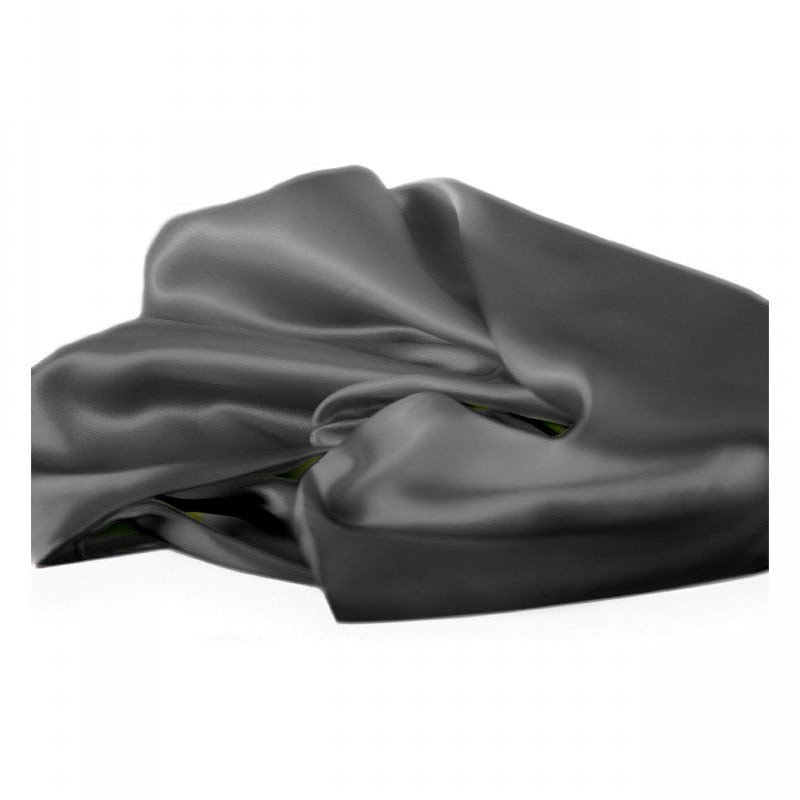 Zīda spilvendrānas audums SIMPLY SILK, 100% mulberry silk 19 momme, dark grey