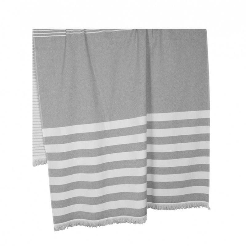 Pludmales pareo WIND, 100% kokvilna, 290g/vm, pelēks