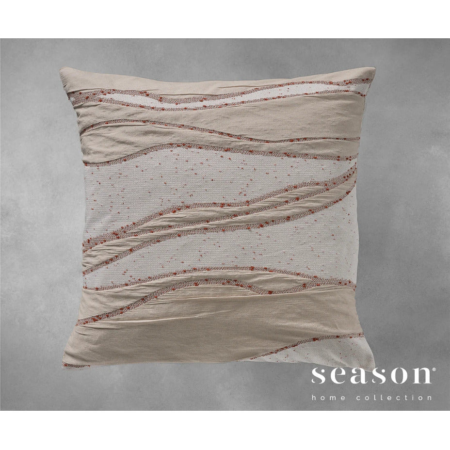 dekoratīvs spilvens OCEANO, 60% kokvilna 40% poliesters, orange, balts ar oranžu