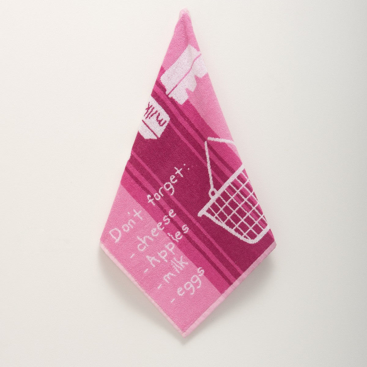 Virtuves dvielis BASKET, 100% kokvilna, 440 g/kvm, frotē audums, 50x50 roku dvielis, spilgti rozs