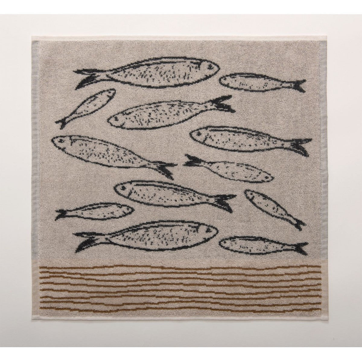 Bēšā tonī frotē roku dvielis 50×50, MARINE kolekcija