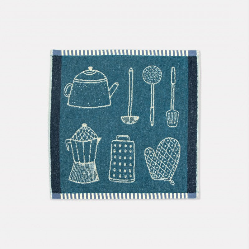 Zilā tonī frotē roku dvielis 50×50, CUCINA kolekcija
