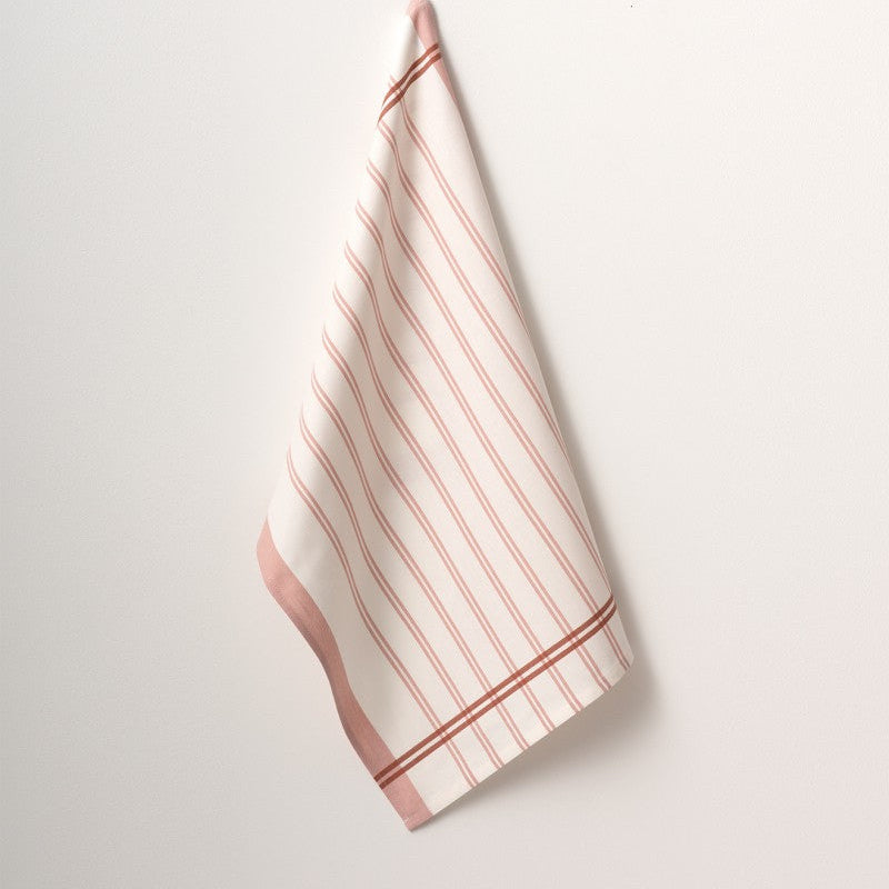 Virtuves dvieļi BLISS, 100% kokvilna, 260 g/kvm, 50x70 trauku dvielis, balts ar rozām svitrām