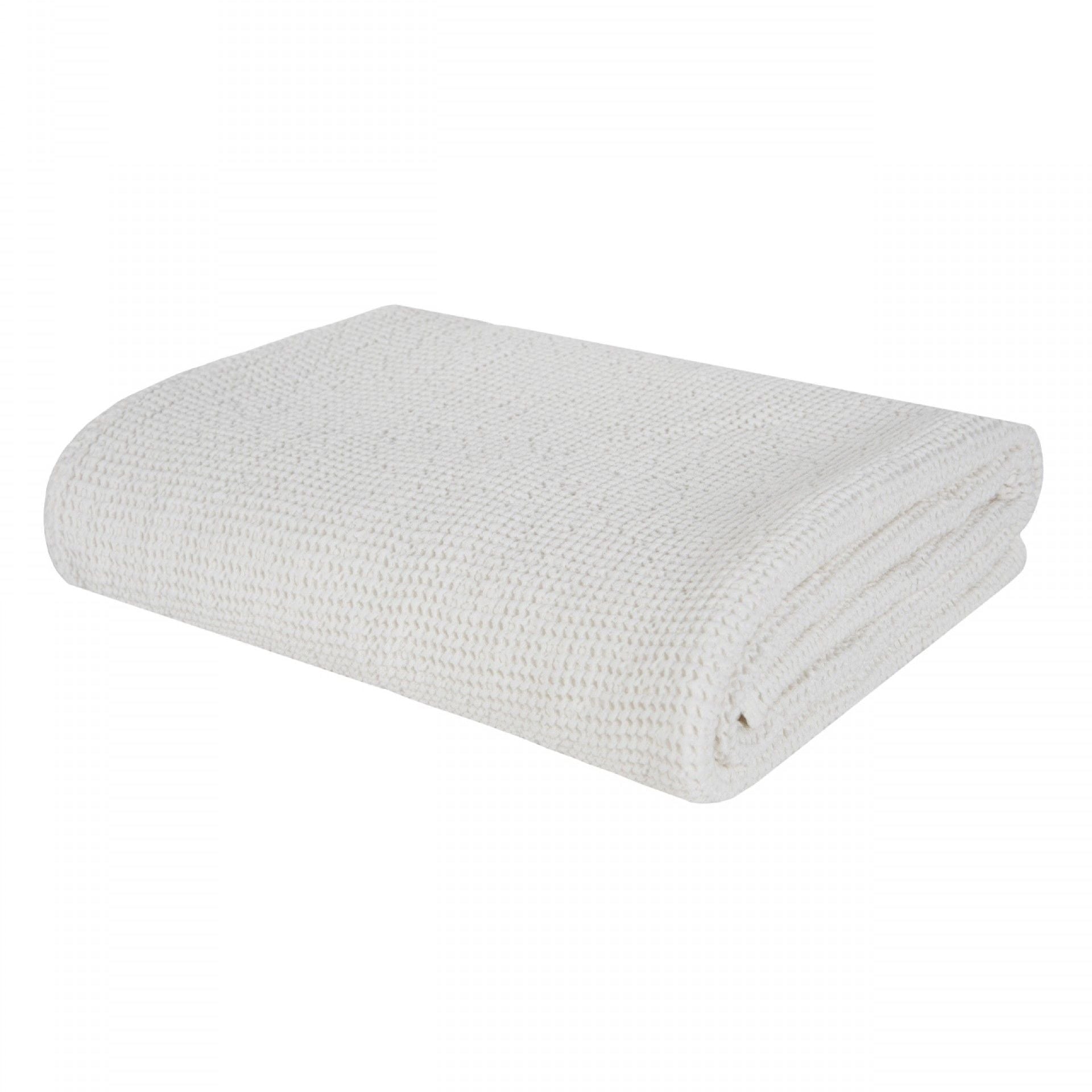 pleds FARO, 100% kokvilna, vafeļaudums, pearl, pērļu balts