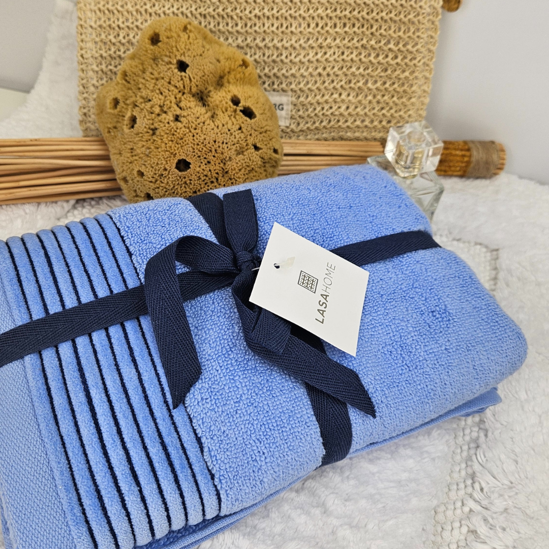 Frotē dvieļi JULIET, 100% kokvilns, 520 g/kvm, zero twist, zils