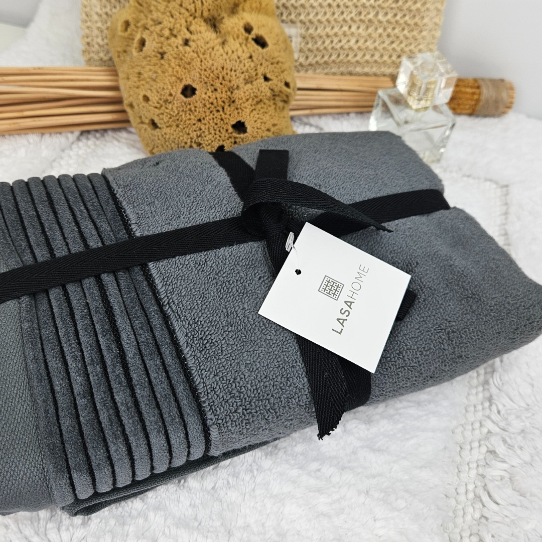 Frotē dvieļi JULIET, 100% kokvilns, 520 g/kvm, zero twist, dark grey, tumši pelēks