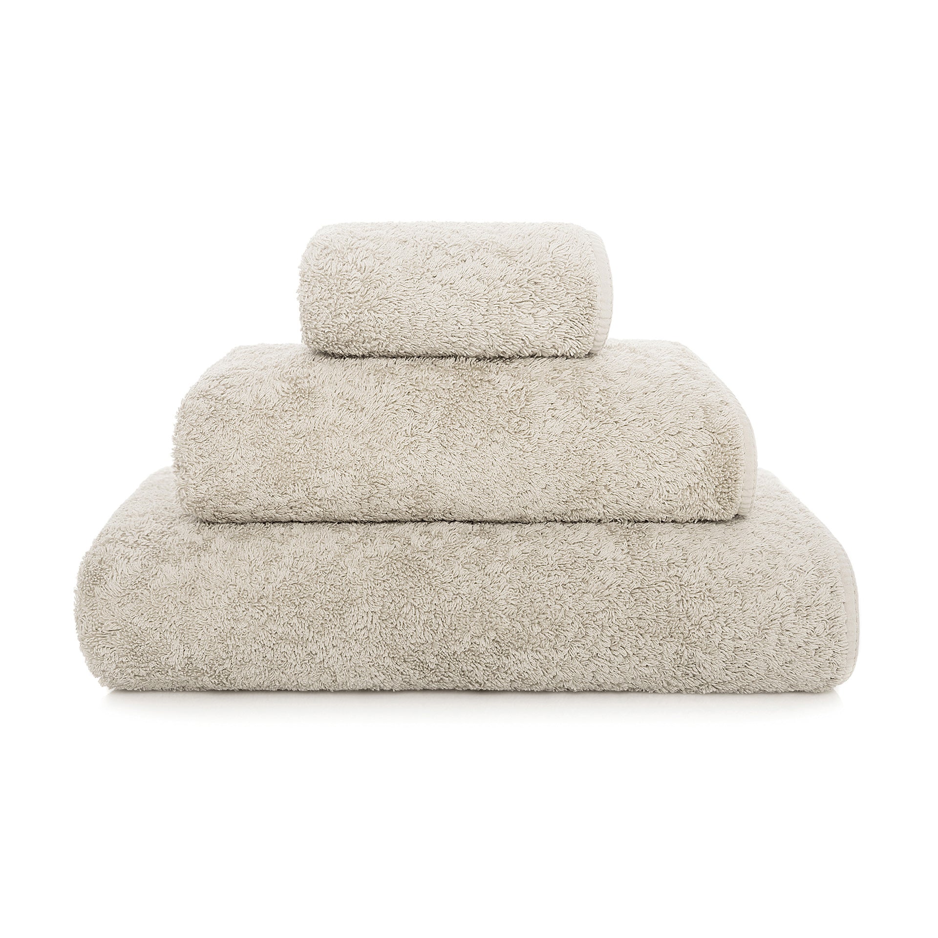 frotē dvielis Long Double Loop, 100% Superior cotton, 700g/kvm, fog pelēkbēšs