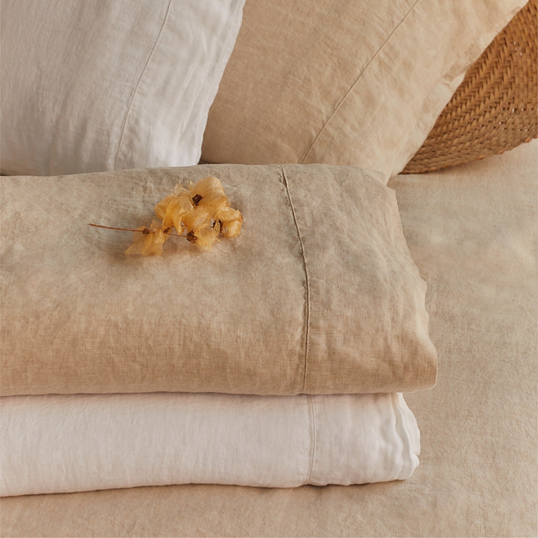 Постельное белье из 100% европейского льна.