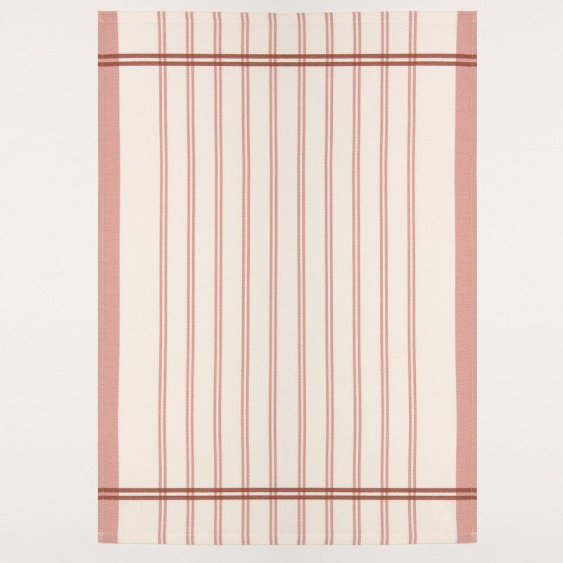 Virtuves dvieļi BLISS, 100% kokvilna, 260 g/kvm, 50x70 trauku dvielis, balts ar rozām svitrām