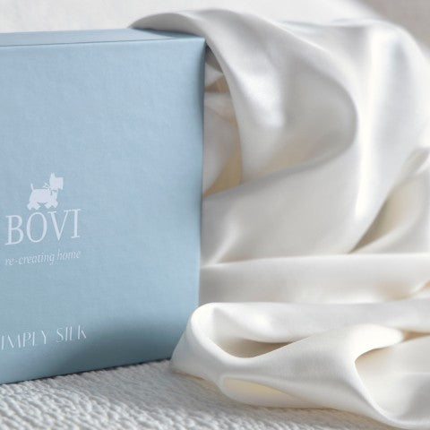 Zīda spilvendrānas audums SIMPLY SILK, 100% mulberry silk 19 momme, pearl, dāvanu iepakojums