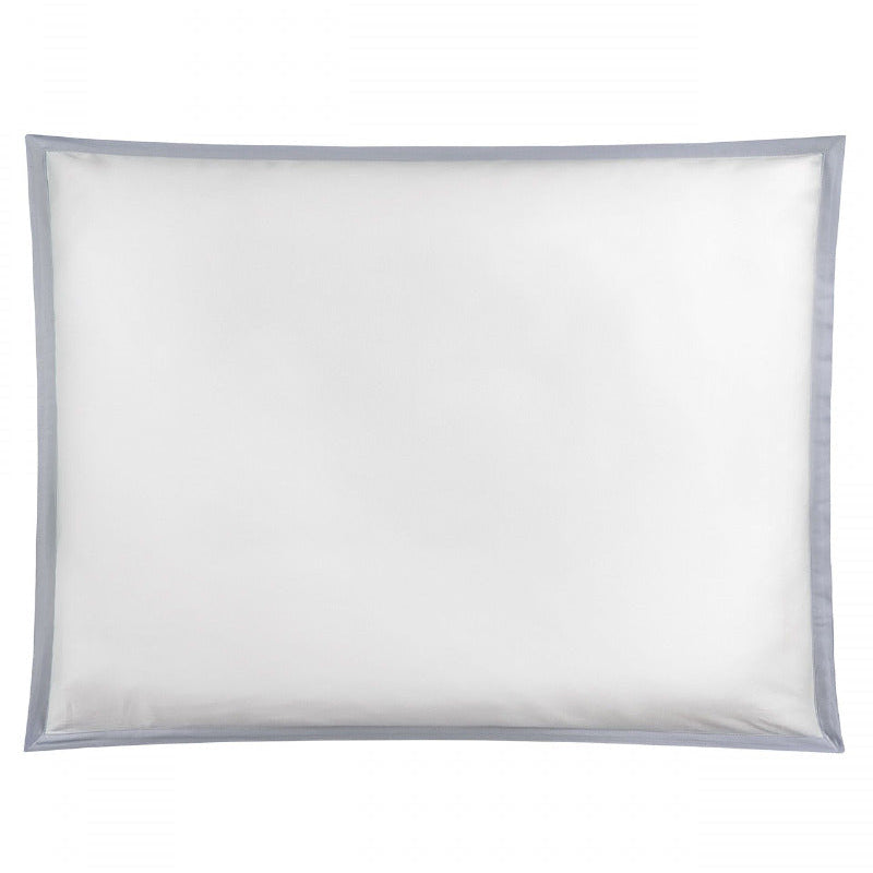 spilvendrāna oxford CAETANO, 100% kokvilna, 300TC satīns, balts ar zilo