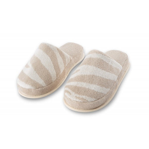 Mīkstas Zebra raksta čības no 100% kokvilnas