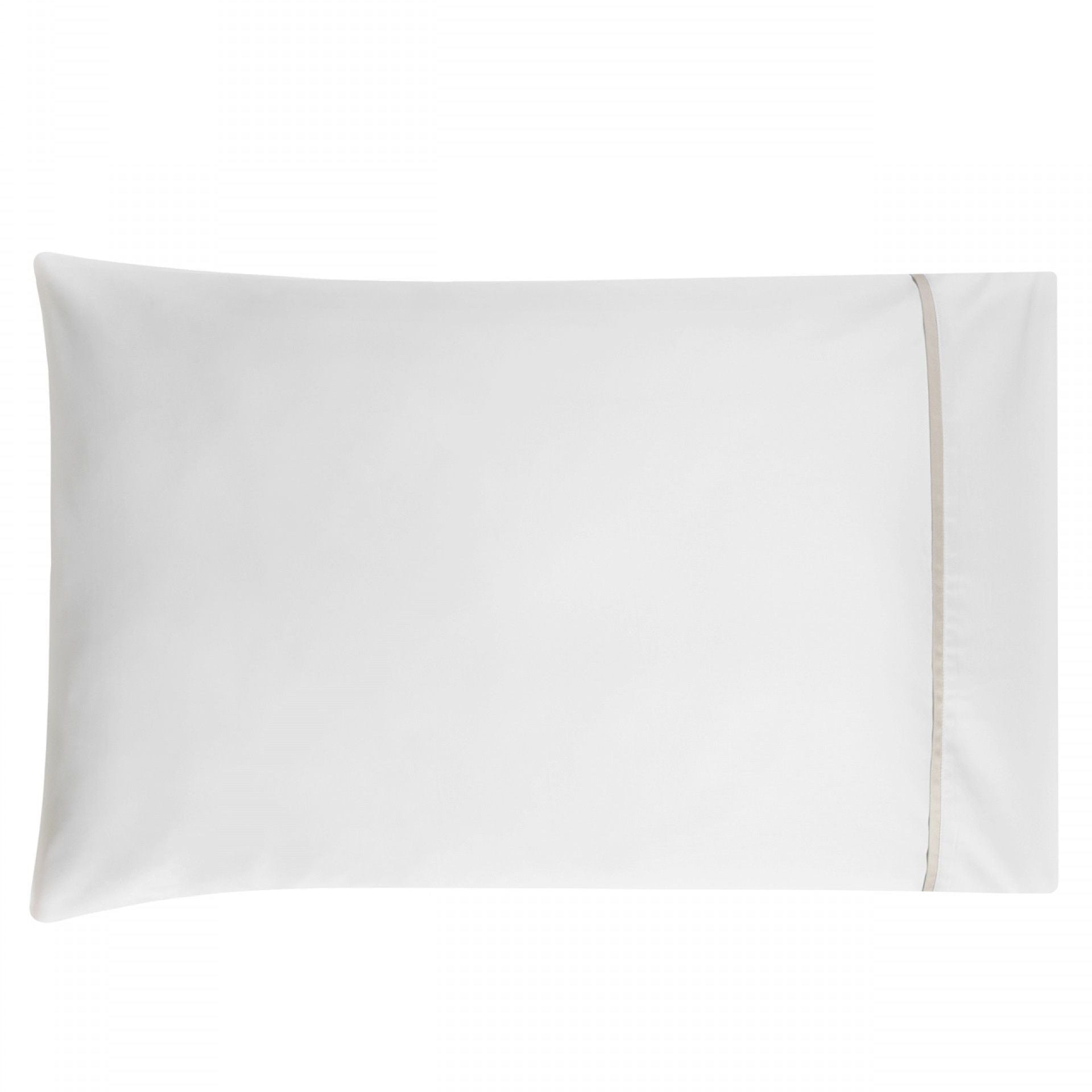 Spilvendrāna ESTATE, 100% kokvilna, 500TC satīns, balta ar bēšo