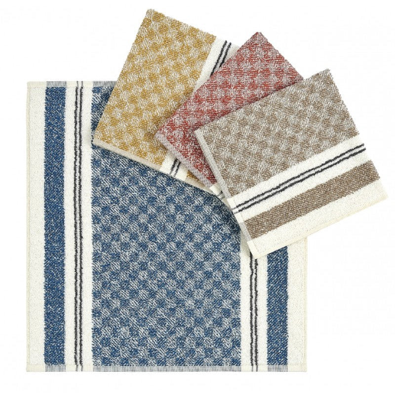 Virtuves dvieļi FORMENTERA, 100%% kokvilna, 440 g/kvm, frotē aufums, 50x50 roku dvielis, rūtiņu, dažādas krāsas