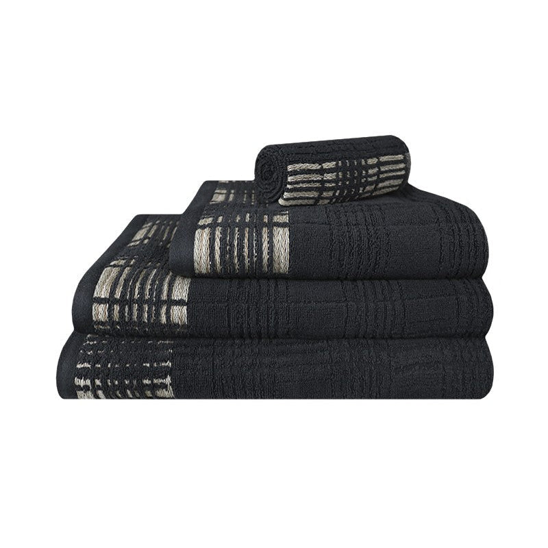 frotē dvieļi GRID, 100% kokvilna, 500g/kvm, tumši pelēks