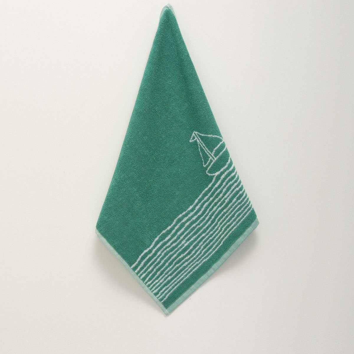 Virtuves dvielis NAUTILUS, 100% kokvilna, 440 g/kvm, frotē audums, 50x50 roku dvielis, zaļš