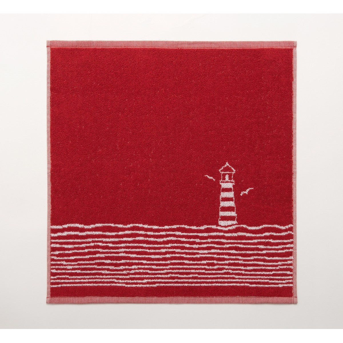 Virtuves dvielis NAUTILUS, 100% kokvilna, 440 g/kvm, frotē audums, 50x50 roku dvielis, sarkans