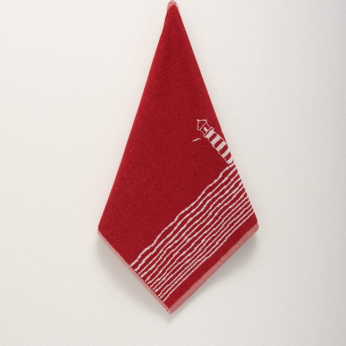 Virtuves dvielis NAUTILUS, 100% kokvilna, 440 g/kvm, frotē audums, 50x50 roku dvielis, sarkans