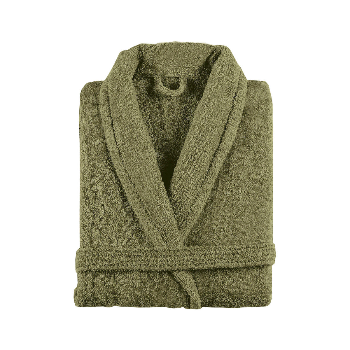 frotē halāts ar kapuci NEW PLUS, 100% kokvilna, 400g/kvm, mayfly, sūnu zaļš