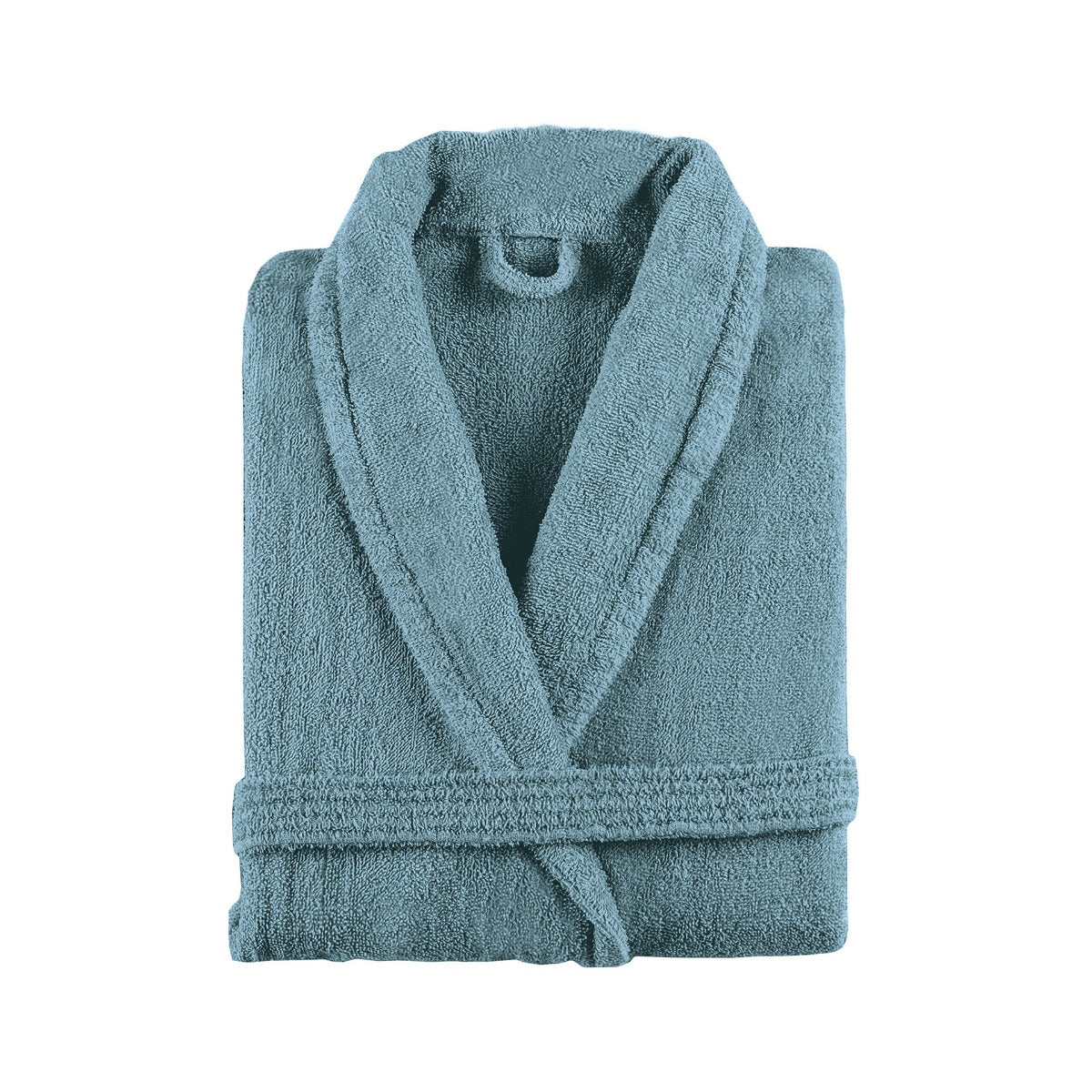 frotē halāts ar kapuci NEW PLUS, 100% kokvilna, 400g/kvm, petrol, zils