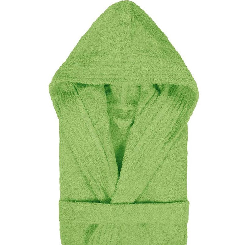 bērnu frotē halāti ar kapuci PURE, 100% kokvilna, 385 g/kvm, gaiši zaļš