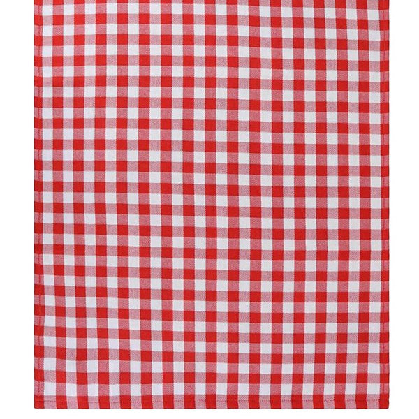 Virtuves dvieļis PURE SQUARES, 100% kokvilna, trauku dvielis 50x70, 160 g/kvm, rūtiņu, balts-sarkans