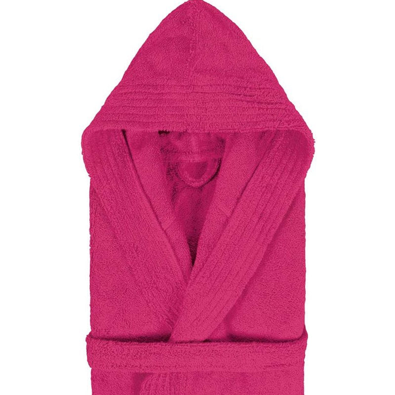 bērnu frotē halāti ar kapuci PURE, 100% kokvilna, 385 g/kvm, fuksija