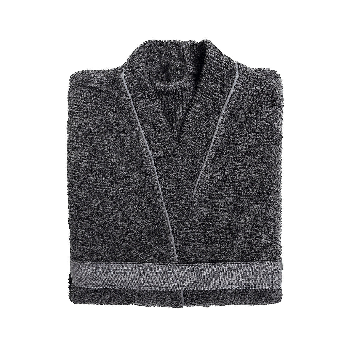 frotē halāts RIBBON, 100% kokvilna, 400g/kvm, storm, antracīts