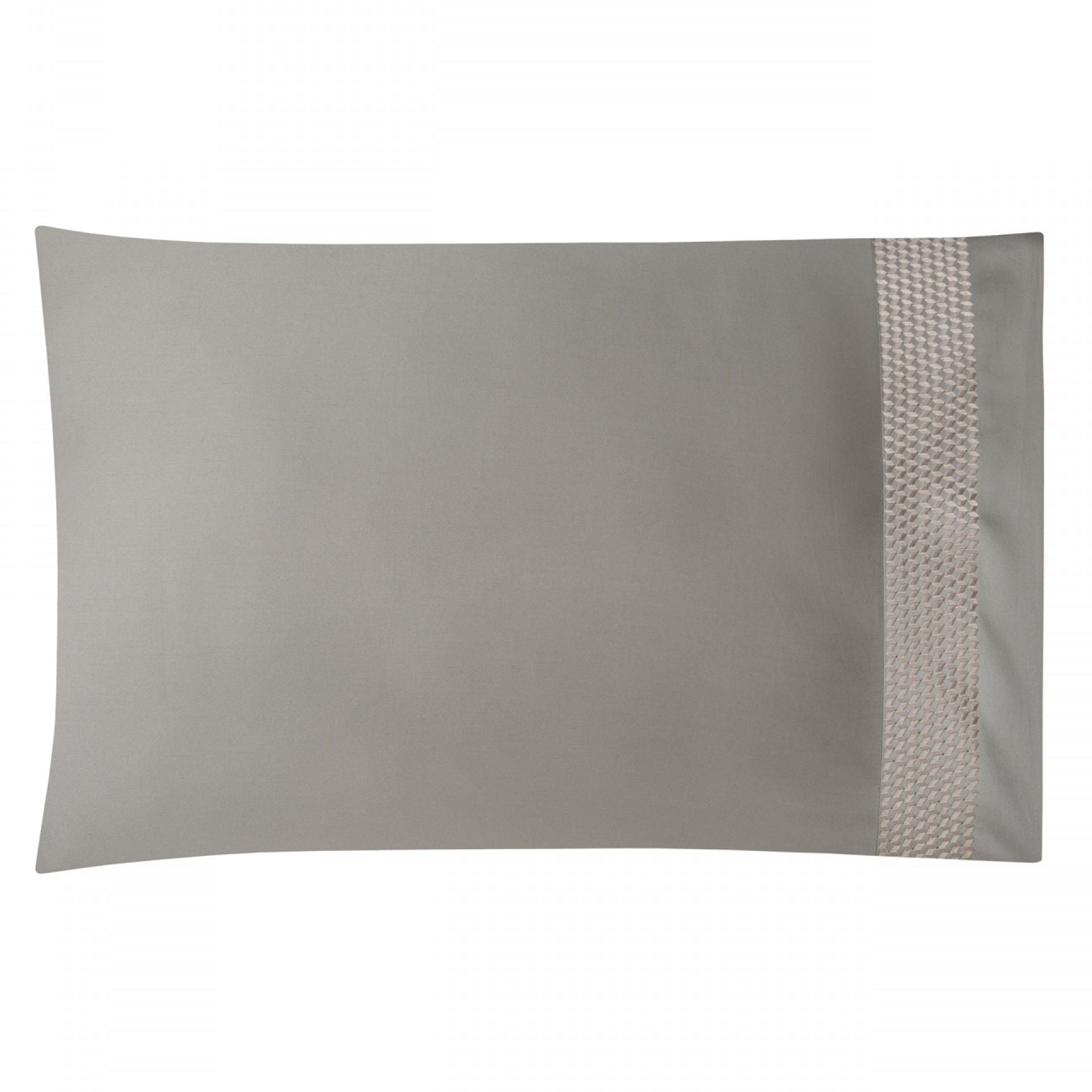 spilvendrāna ROSSIO 100% kokvilna, 300TC satīns,ar izšuvumu, olīvzaļa