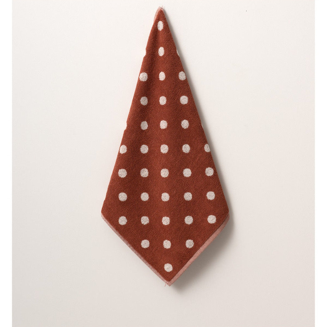 Virtuves dvieļi SPOT EFFI, 100% kokvilna, 440 g/kvm, frotē audums, 50x50 roku dvieļi, terrakota