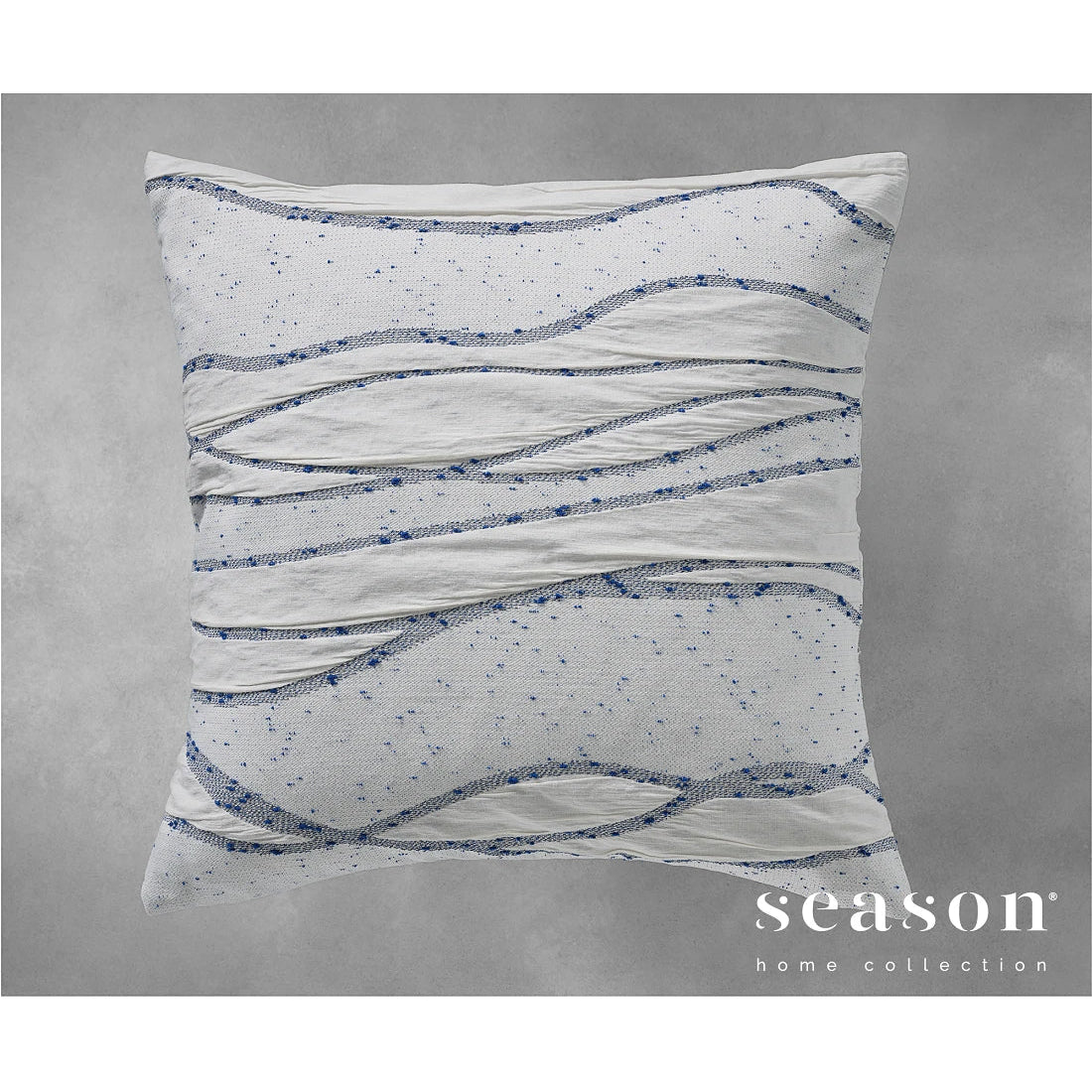 dekoratīvs spilvens OCEANO, 60% kokvilna 40% poliesters, blue, balts ar zilo