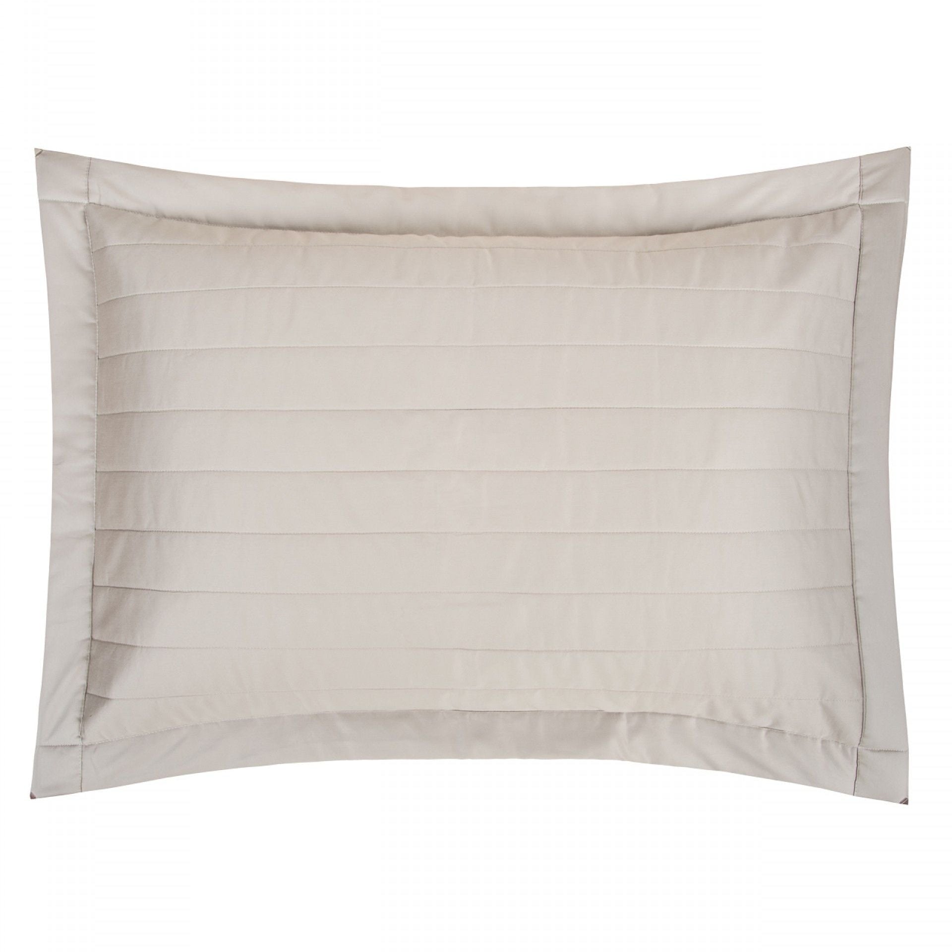 Dekoratīvā spilvendrāna BEAM, 100% kovilna, 300TC Satīns, taupe, bēšs