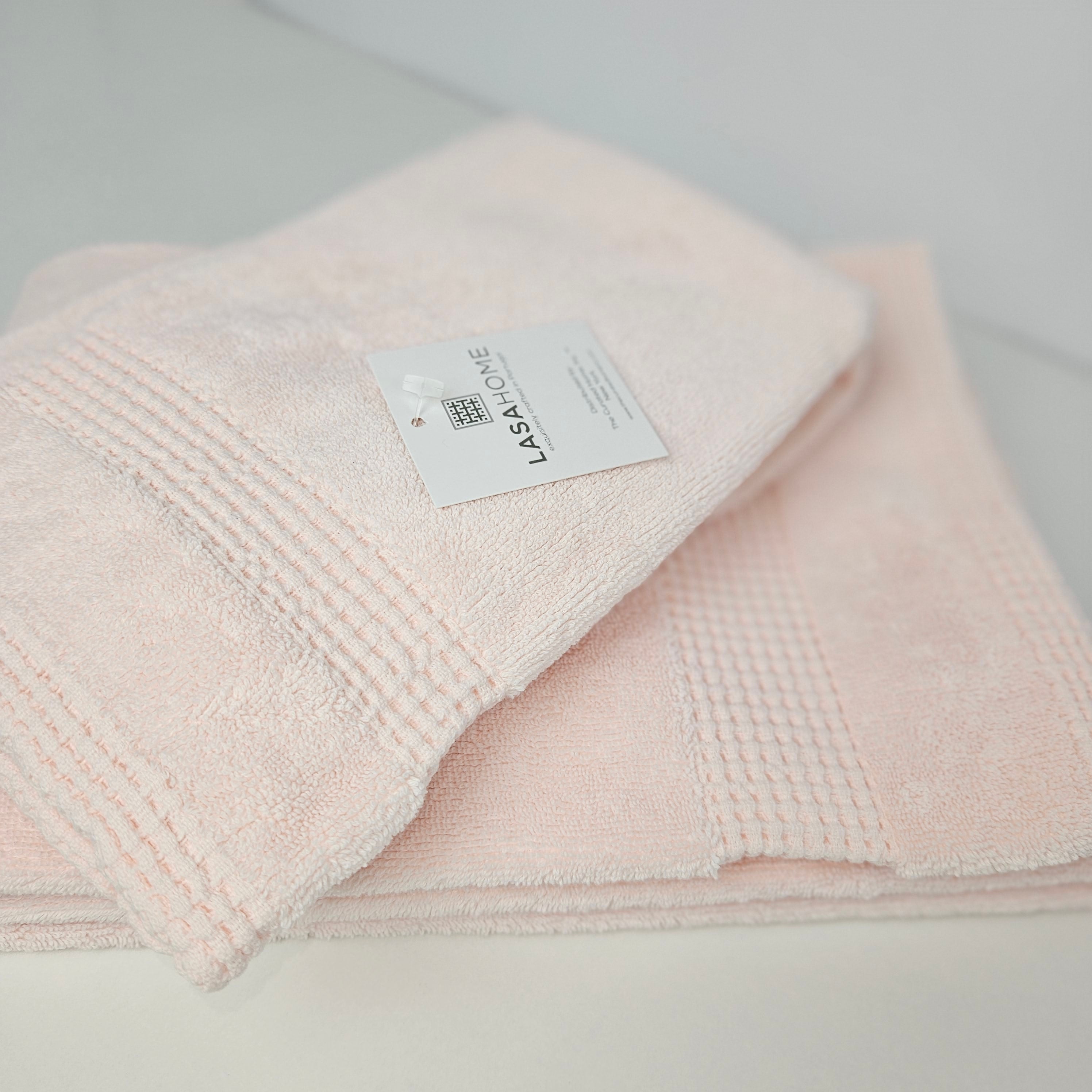 frotē dvieļi BELMOND, 100% long staple combed cotton, 100% garo šķiedru ķemmēta kokvilna, 600 g/kvm, stonewashed, gaiši rozā