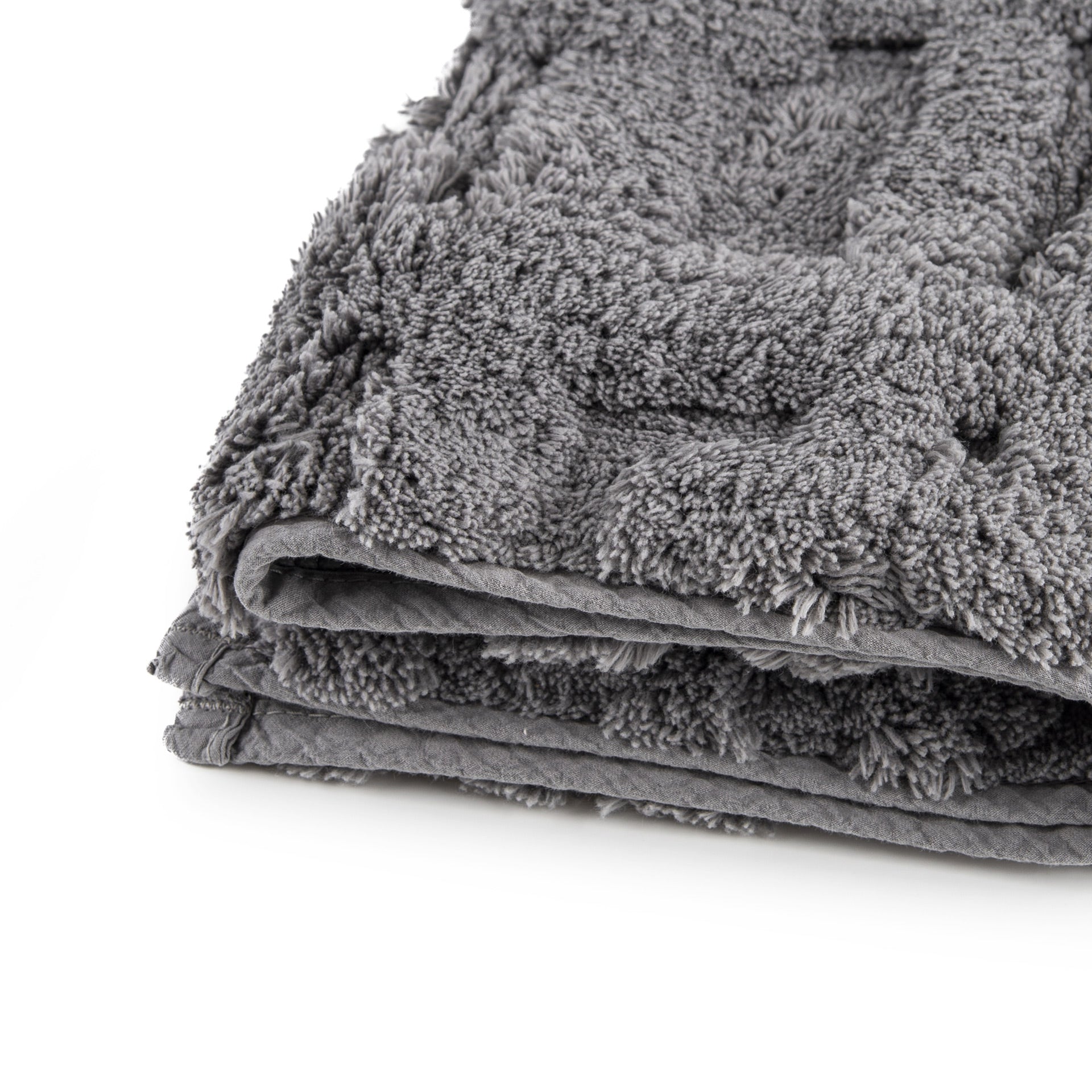 biezs frotē vannas paklājs GAUFRE, ar struktūru, 100% organic cotton, magnetic grey, tumši pelēks, detaļas