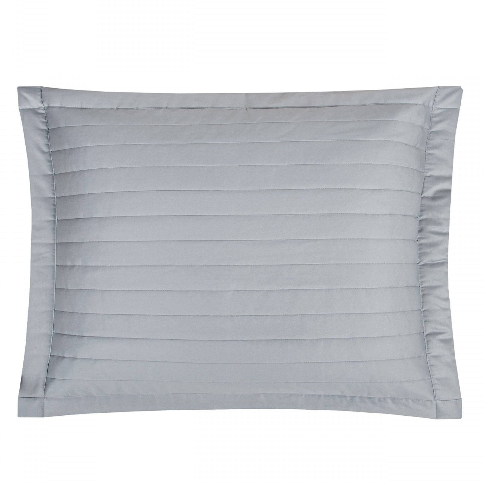 Dekoratīvā spilvendrāna BEAM, 100% kovilna, 300TC Satīns, grey-blue, pelēkzils