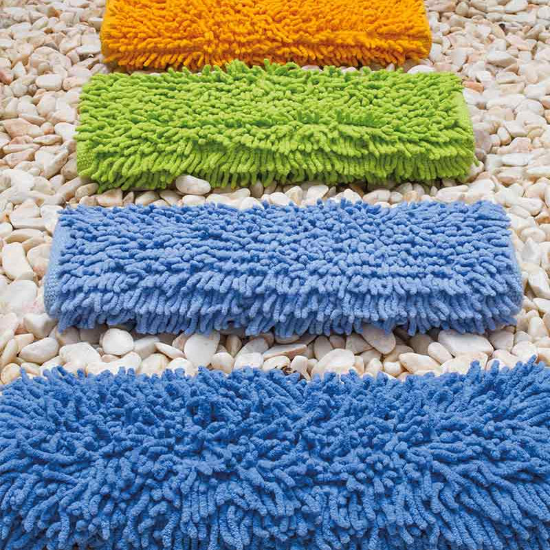 biezs vannas paklājs CHENILLE, 100% kokvilna, 1800 g/kvm, chenille šņoru virsma, spilgtās krāsas, interjerā