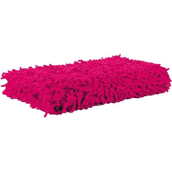 biezs vannas paklājs CHENILLE, 100% kokvilna, 1800 g/kvm, chenille šņoru virsma, fucsia, spilgti rozā