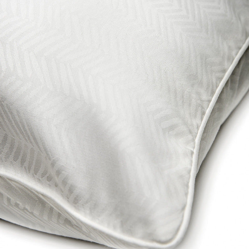 spilvendrāna oxford CLARA, 100% tencel, žakards, balts