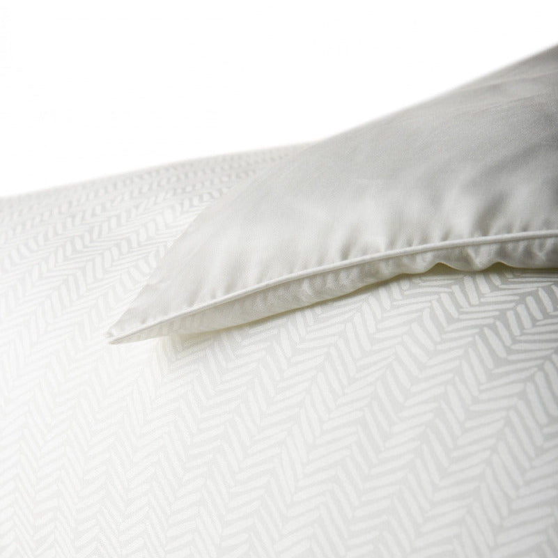 spilvendrāna oxford CLARA, 100% tencel, žakards, balts