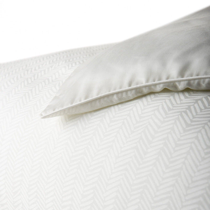 spilvendrāna CLARA oxford, 100% tencel, žakards, balts