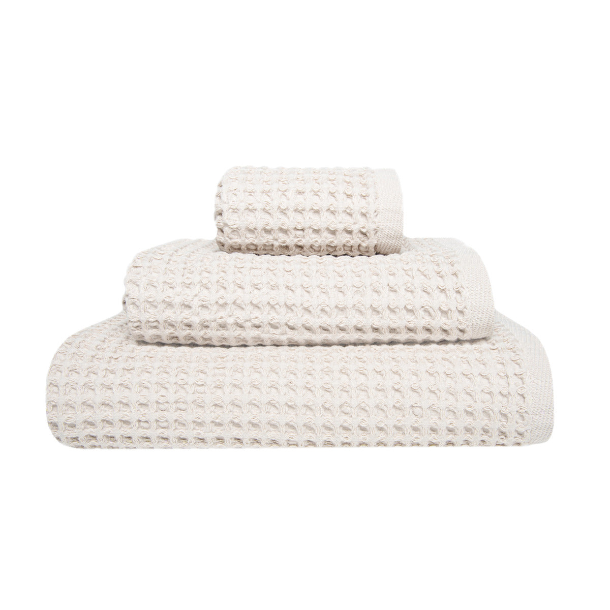 Vafeļ dvielis FAVO, 100% kokvilna, 420g/kvm, fog, natural,dabīgi balts