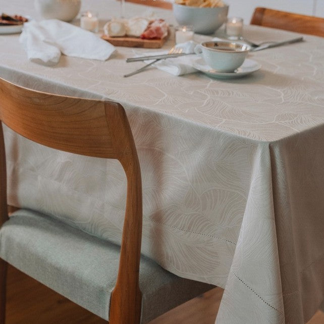 Galdauts GLORIA, 100% kokvilna, žakards, latte, interjerā