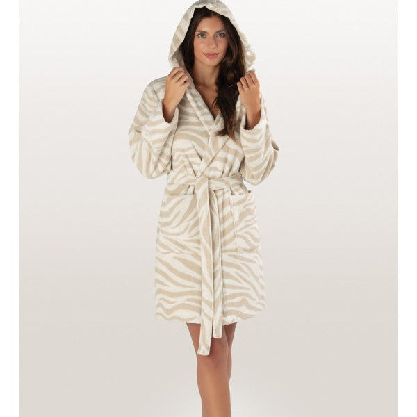 Zebra raksta kokvilnas halāts, 380 g/m², Zebra Soft kolekcija