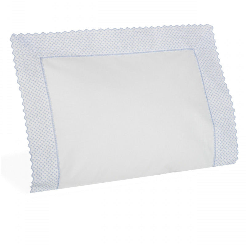 mazuļu gspiulvendrāna NINA, 100% organiskā kokvilna, 200TC perkals, balts ar ziliem izšūtiem elementiem