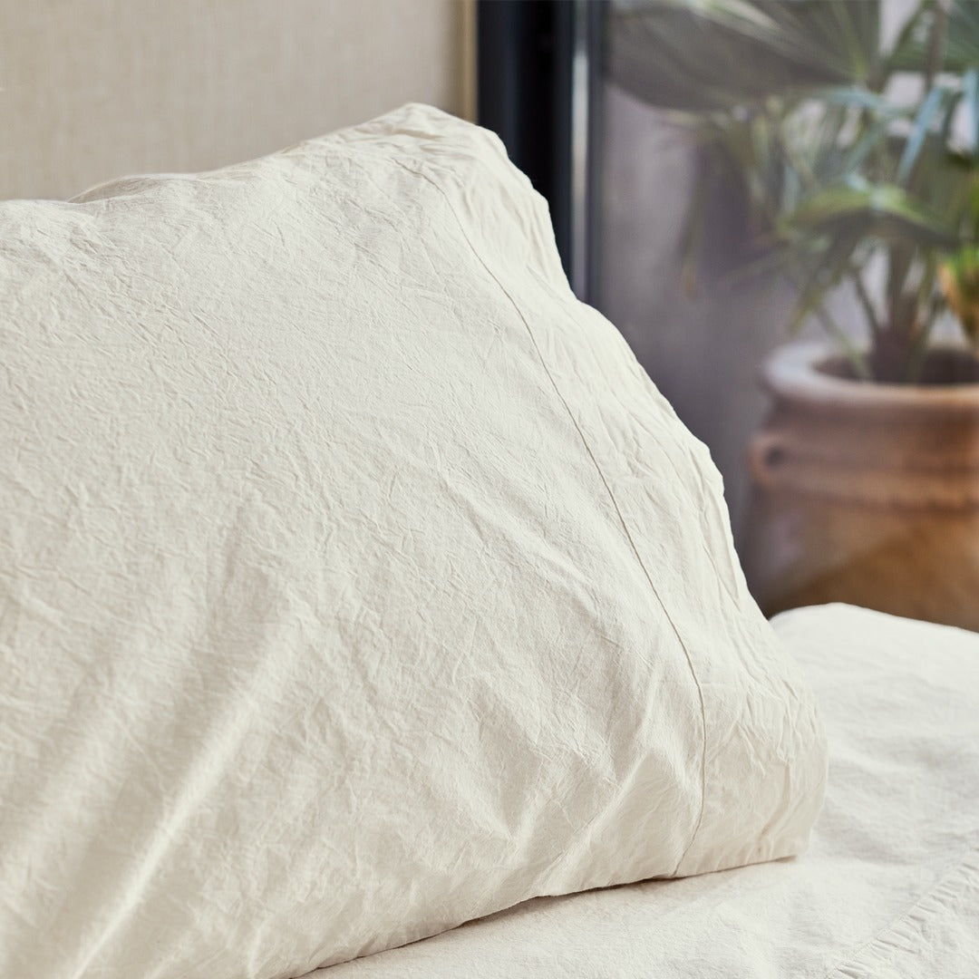 spilvendrāna OCTOBRE, 100% kokvilna, stonewashed, bēšā 