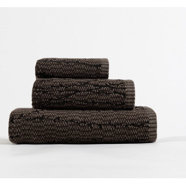 frotē dvieļi OSAKA, 100% kokvilna, 500g/kvm, brūns-melns