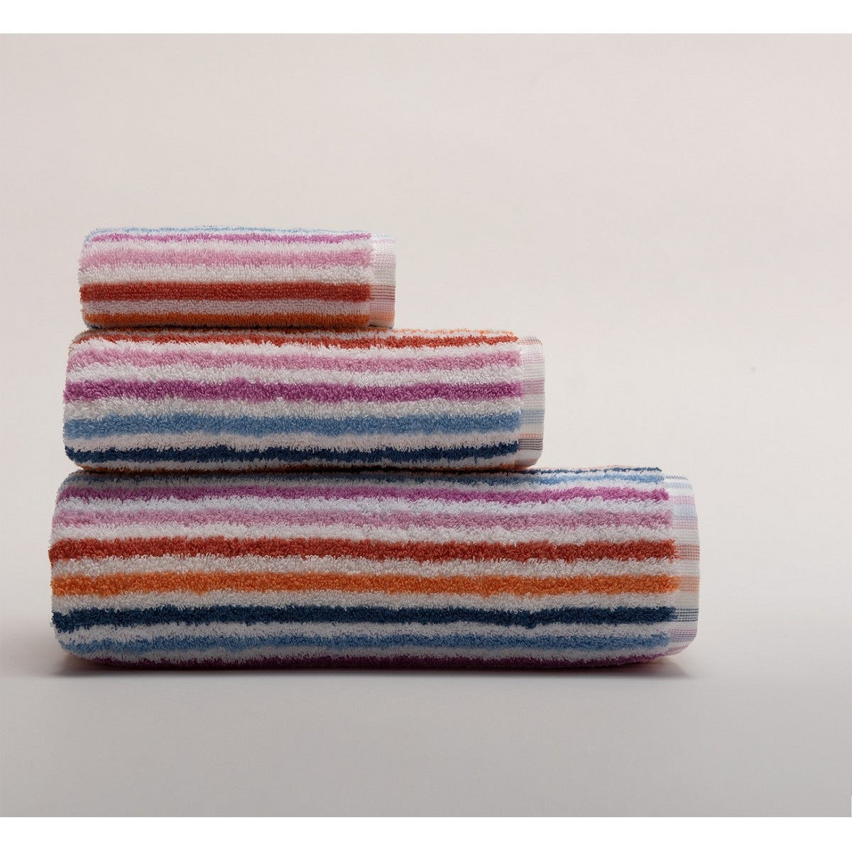 TRATTO multicolor frotē dvieļi, dažādi izmēri, 100% kokvilna