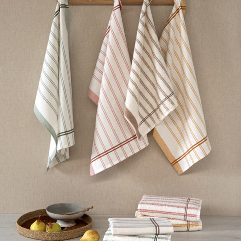 Virtuves dvieļi BLISS, 100% kokvilna, gaišās krāsas, interjerā